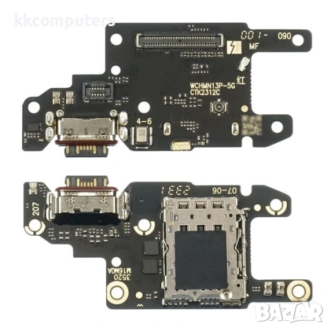 Конектор зареждане за XIAOMI Redmi Note 13 Pro (5G) на платка с микрофон и компоненти