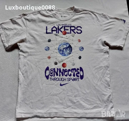 Мъжка тениска Nike LA Lakers L, снимка 2 - Тениски - 55603335