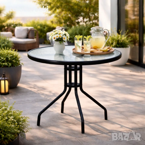 Минимализъм и стабилност в едно – стилна масичка за кафе на открито, снимка 5 - Градински мебели, декорация  - 54046299