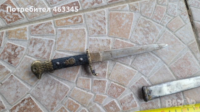 Нож, кама, кинжал, кортик. Румънски кортик, снимка 3 - Антикварни и старинни предмети - 54029858