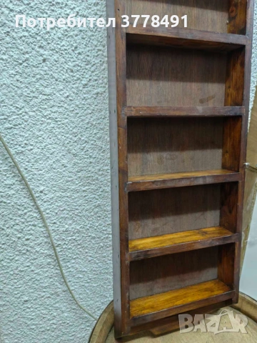 Дъбова етажерка за подправки, снимка 3 - Етажерки - 54269378