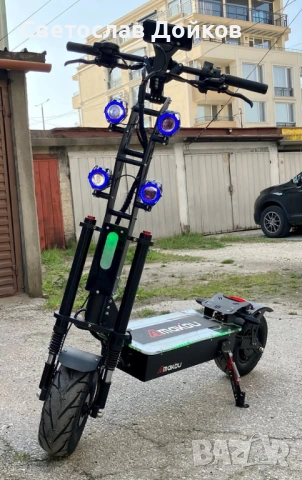 Голяма електрическа тротинетка 13", 8000W, 40A 72V, снимка 2 - Велосипеди - 54100975