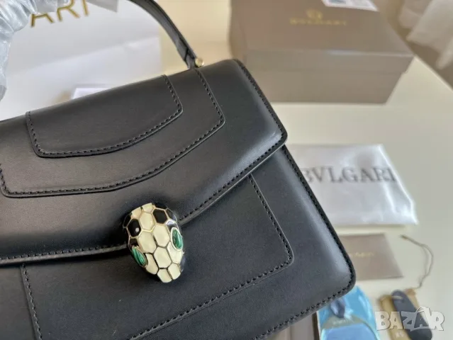 Bvlgari Serpenti Forever – 20 см (Black), снимка 5 - Чанти - 55417382