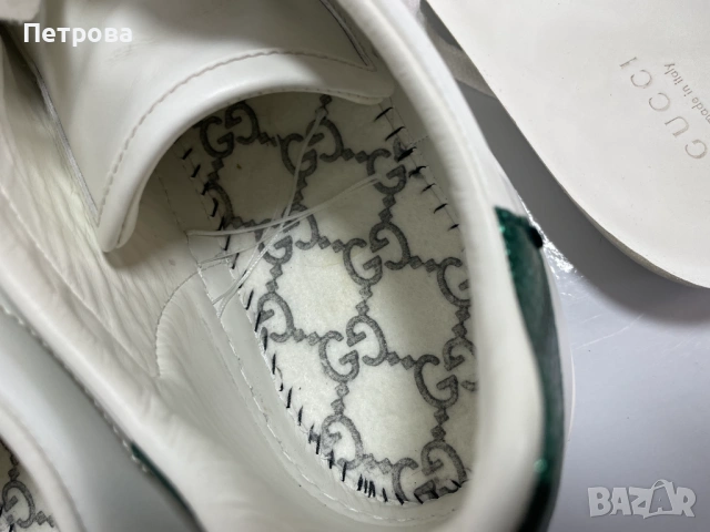 Кожени маратонки Gucci Ace 39 Оригинал, снимка 13 - Маратонки - 54713567