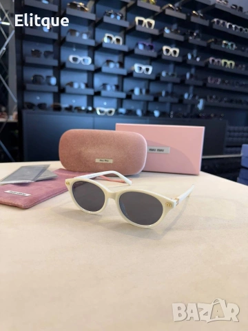 Очила + висок клас калъф + на марката кутия + сертификат + кърпичка Gucci miu miu , снимка 5 - Слънчеви и диоптрични очила - 54384841