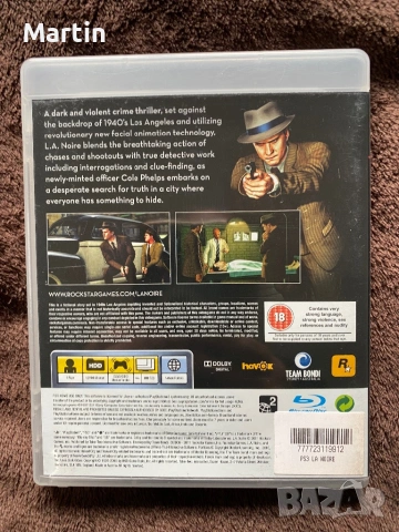 L.A. NOIRE - PS3 PlayStation 3, снимка 2 - Игри за PlayStation - 54582055