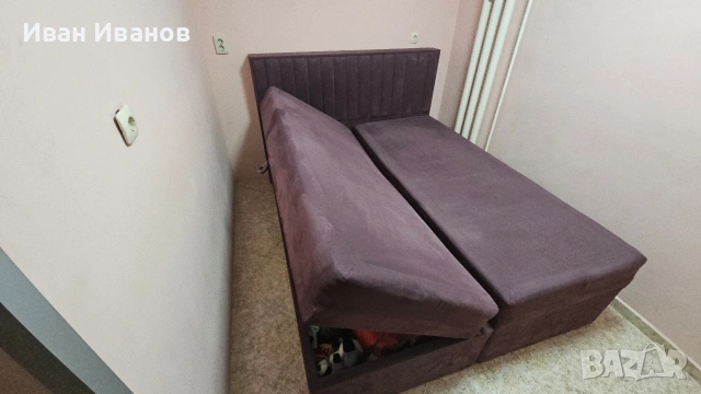 Легло за спалня "Боксспринг", снимка 4 - Спални и легла - 54172470