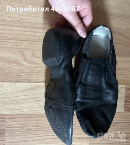 Танцови обувки от естествена кожа BIOCH употребявани, номер 36, черни , снимка 2 - Други - 55588181