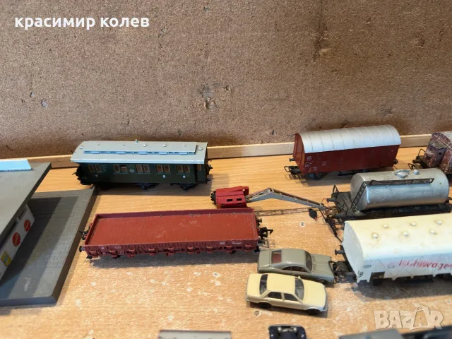 локомотив ,вагони,колички и сгради, снимка 7 - Колекции - 55606068
