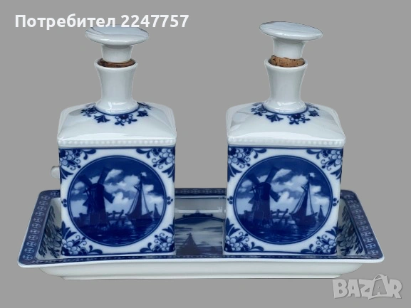 Комплект оливерник порцелан Echt Kobalt , снимка 3 - Други - 54915714