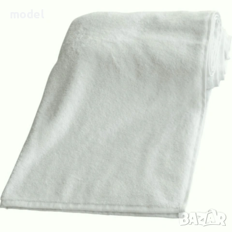 Бяла хавлиена кърпа 100% памук – 450 гр/м², снимка 2 - Хавлиени кърпи - 54292183