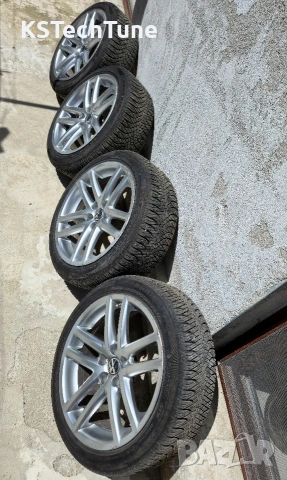 Джанти с Гуми Borbet 17* 5x100 7.5J ET35 215/45 Всесезонни, снимка 5 - Гуми и джанти - 54712342