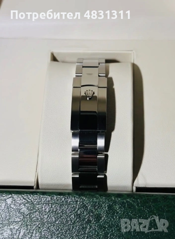 Rolex Oyster Perpetual 41mm Oystersteel Green, снимка 5 - Луксозни - 55004987