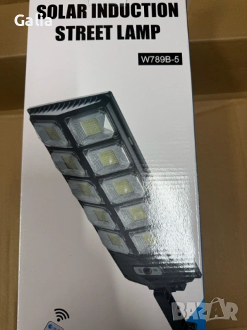 Led соларна улична лампа - сензор за движение и дистанционно управление, снимка 5 - Външни лампи - 54224040