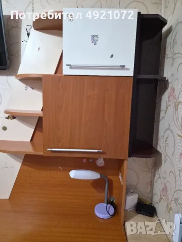 Ученическо бюро с настройка, снимка 2 - Мебели за детската стая - 55683313