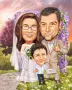 Дигитални Карикатури Портрет Ръчна Рисувана Карикатура Подарък Рожден ден Юбилей Двойка Картини , снимка 17