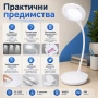 Настолна лампа с LED осветление нощна лампа лед за бюро четене учене детска стая спалня за учене, снимка 3
