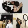Регулируемо огледало на 360 градуса за самостоятелно подстригване с телескопични куки НОВО, снимка 3