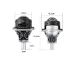 Bi-LED лупи за вграждане във фарове с къси и дълги светлини 3"инча 90W 6500lm 12V, снимка 2
