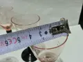 стари стъклени чаши цветно стъкло , снимка 4