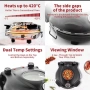 Немска електрическа фурна за пица с каменна плоча Klaif electric pizza maker 420 градуса, 1200W, снимка 3