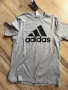 Нова оригинална сива мъжка тениска Adidas Big Logo Essentials! M, снимка 1