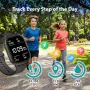 v-Fitness Детски смарт часовник с локализатор - черен, снимка 5