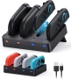Зарядна станция за Nintendo Switch 2 и порта Joy-Con 4 като ново, снимка 1