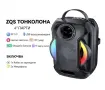 Преносима Bluetooth караоке колона ZQS-W4110 с 2 безжични микрофона,RGB светлини, FM радио, USB, AUX, снимка 3