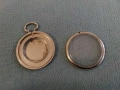 Сребриста каса за джобен  часовник (27 mm), снимка 2