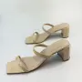 Лачени чехли BY FAR Tanya Pate в цвят нуд / бежово, летни дамски сандали, снимка 4