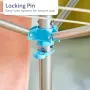 Преносим Въртящ се Сушилник за Дрехи Minky Freestanding Rotary Airer 15m за Тераса и Къмпинг, снимка 7