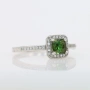 Сребърен пръстен с натурален Турмалин 0.75ct VVS със сертификат , снимка 3