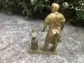 стара бронзова пластика /фигура/ КОВАЧ, снимка 3