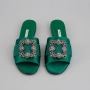  Обувки чехли Manоlo Blahnik (оригинал, нисък ток), номер 38.5-39, снимка 4