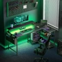 L бюро Coleshome LED 120x80 с контакти черно, снимка 2