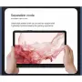 За Samsung Galaxy Tab S10 FE / S9 FE / S9 Кожен Калъф с Bluetooth Клавиатура с Подсветка, Тъчпад и С, снимка 7
