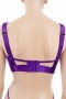 Hunkemöller сатенен сутиен в наситено лилаво с дантела и метален ринг – 80D, снимка 5