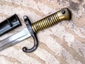 Френски щик нож байонет тесак Шаспо Chassepot M1866 еднакви номера , снимка 8