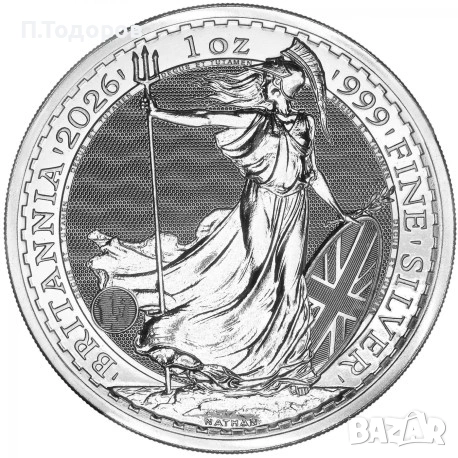 Сребро 1 oz Британия 2026