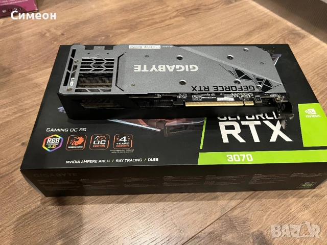 Видео карта/ Gigabyte RTX 3070 Gaming OC 8G, снимка 3 - Видеокарти - 54319288