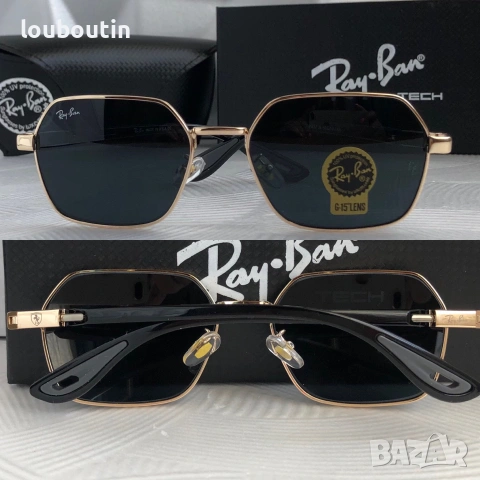 Ray Ban Ferrari  3 цвята мъжки слънчеви очила минерално стъклоло, снимка 4 - Слънчеви и диоптрични очила - 55153517