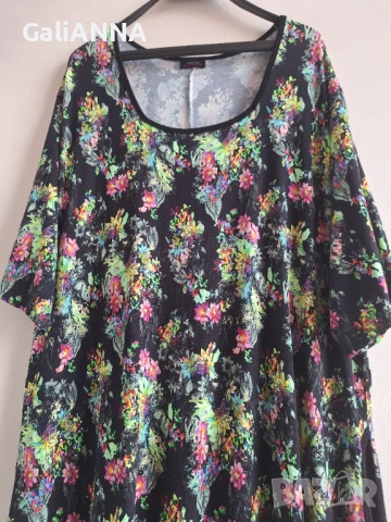СТРАХОТНА СВЕЖА РОКЛЯ 3XL-4XL, снимка 4 - Рокли - 54904035