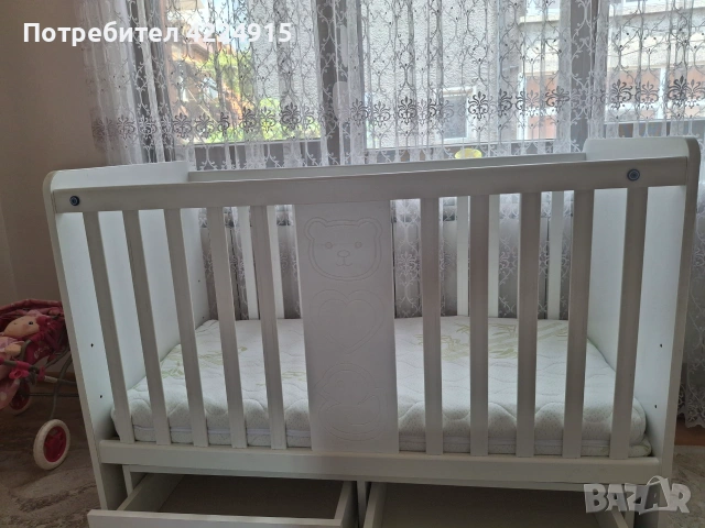 Детско легло Arbor + подарък матрак 60/120+протектор, снимка 2 - Бебешки легла и матраци - 55071137