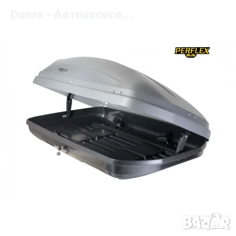Автобокс (багажник за таван) Perflex - 370л. - сив или черен