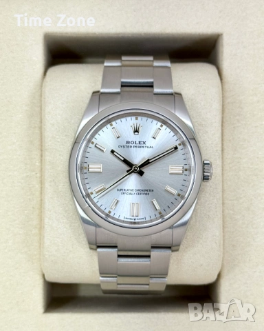 Rolex Oyster Perpetual 36mm Steel Silver Dial Automatic Дамски Различни Цветове