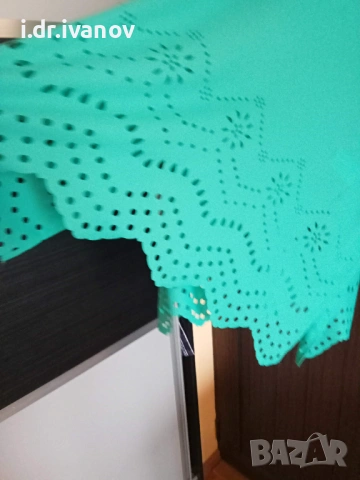 зелена туника с рязана бродерия , снимка 8 - Туники - 54095684