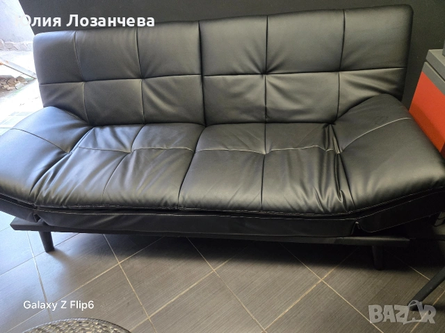 Нов ДИВАН, кожен, закупен преди 2 месеца , снимка 3 - Дивани и мека мебел - 54806953