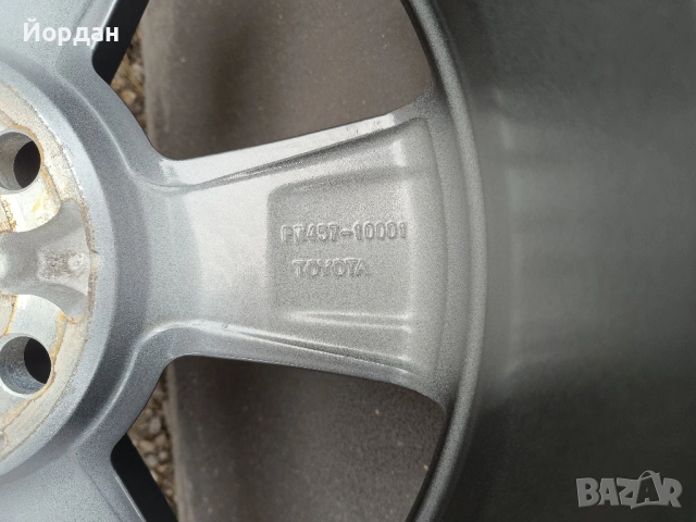 ОРИГИНАЛНИ джанти 17 '' цола 5x114,3 ТОЙОТА / TOYOTA + датчици 6,5J ET45, снимка 11 - Гуми и джанти - 53965272