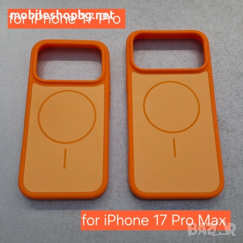 оранжев кейс MagSafe iPhone 17 Pro Max /iPhone 17 Pro 
